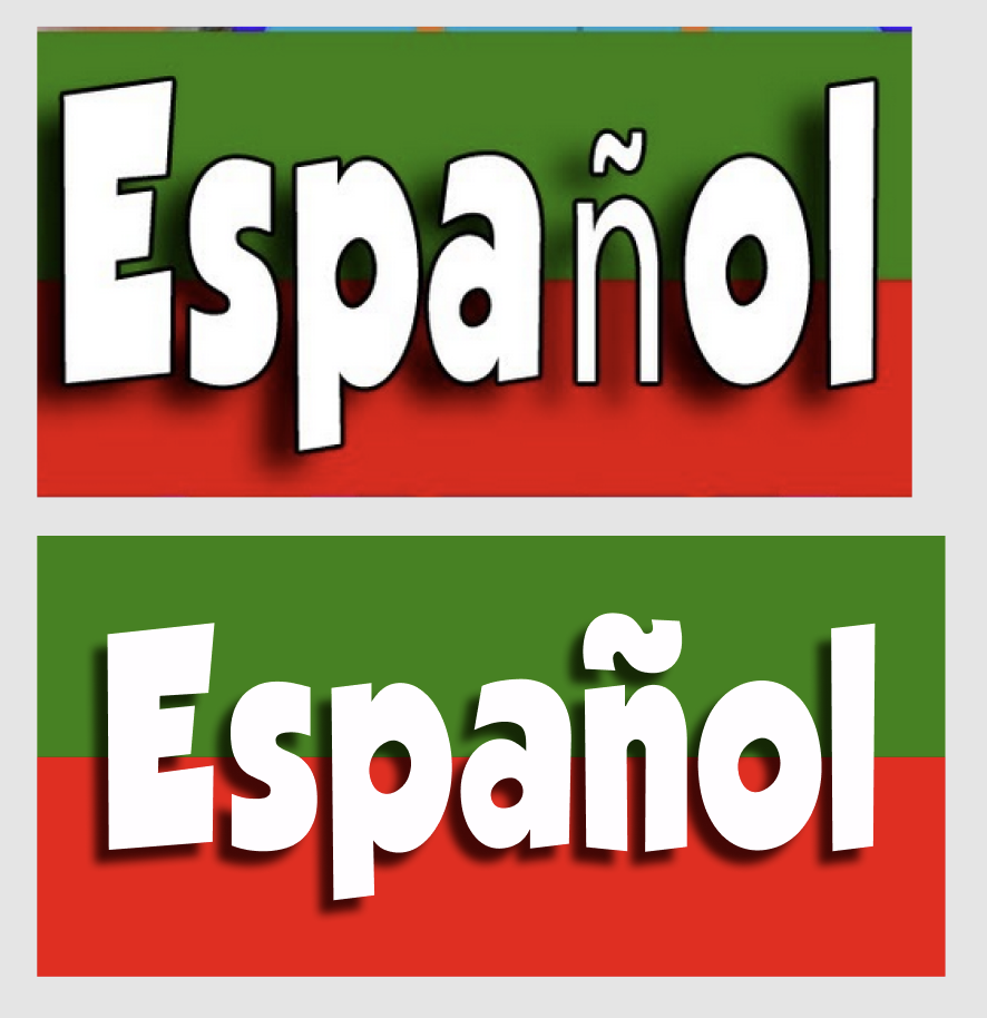 Español sign